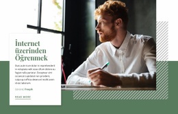 Çevrimiçi Öğrenme - Duyarlı Tek Sayfalık Şablon