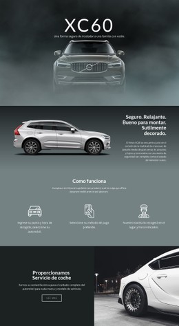 Coche Todoterreno Volvo XC60 Plantilla CSS Premium
