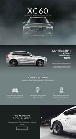 Voiture Tout-Terrain Volvo XC60 - Page De Destination