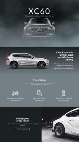 Volvo XC60 Arazi Arabası - Çok Amaçlı Web Sitesi Oluşturucu