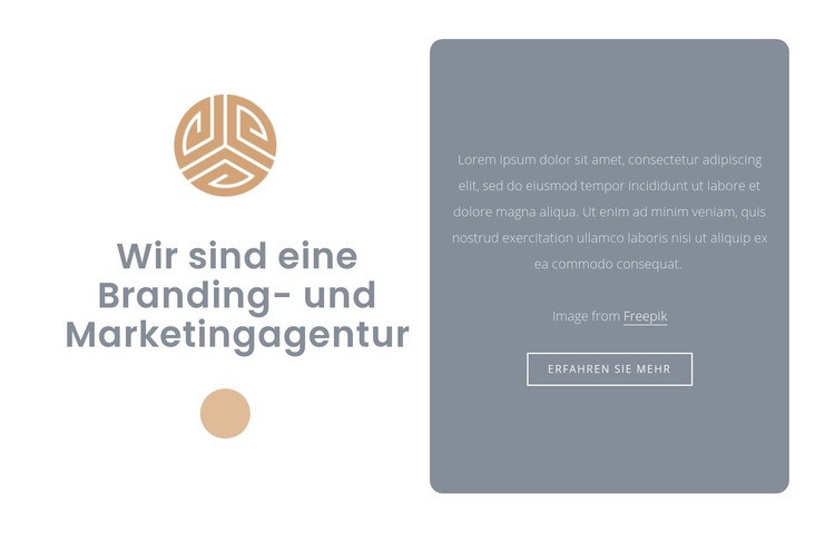 Marken- und Marketingagentur HTML Website Builder