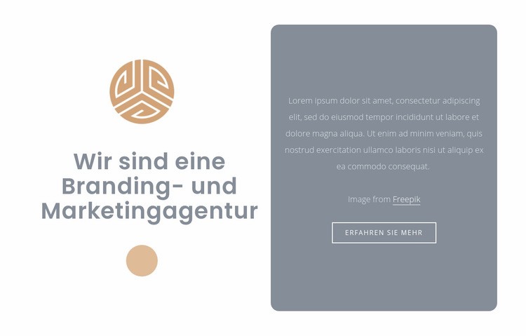 Marken- und Marketingagentur Vorlage