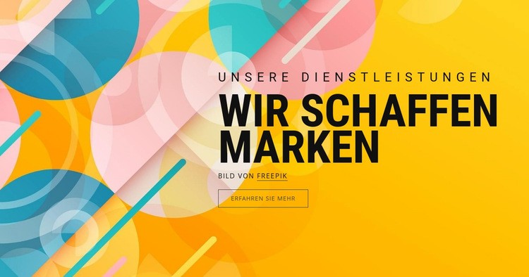 Erstellung von Marken-Assets Website design