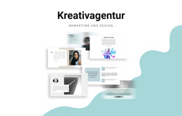Benutzerdefinierte Schriftarten, Farben Und Grafiken Für Agentur Für Webdesign