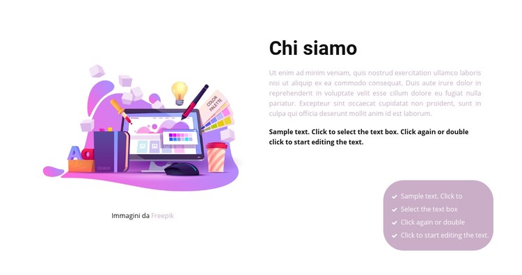 Creiamo illustrazioni Modello CSS