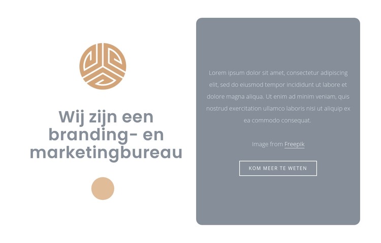 Branding- en marketingbureau CSS-sjabloon