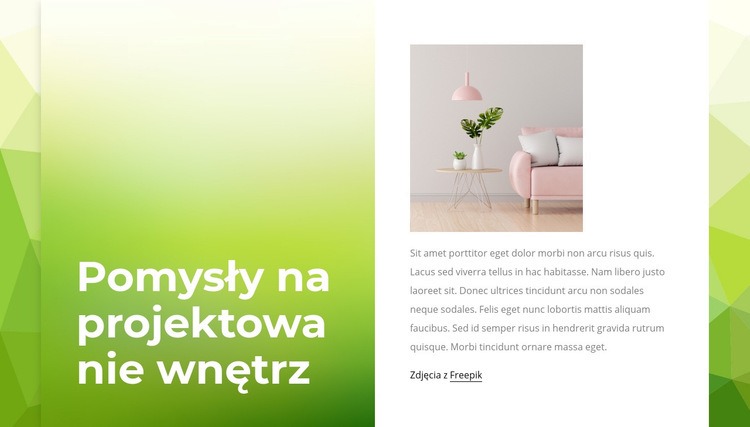 Kreatywne pomysły na aranżację wnętrz Szablony do tworzenia witryn internetowych