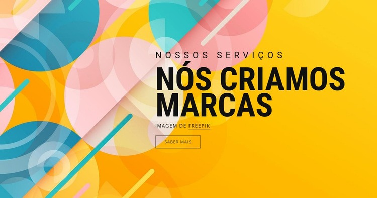 Criação de ativos de marca Landing Page