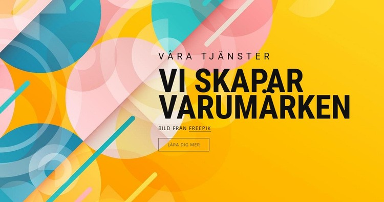 Skapande av varumärkestillgångar Hemsidedesign