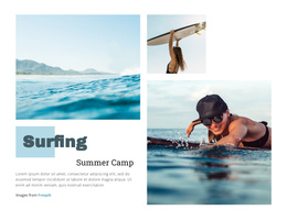 Surfing Summer Camp - Professional Website Builder Software