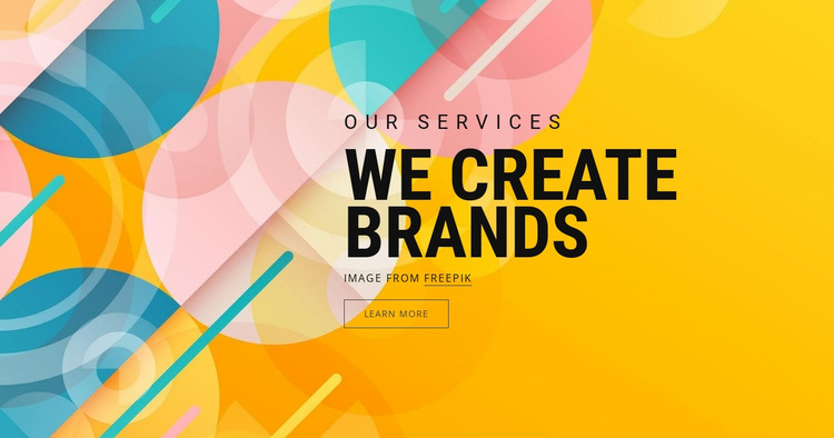 Brand asset creation Website Mockup