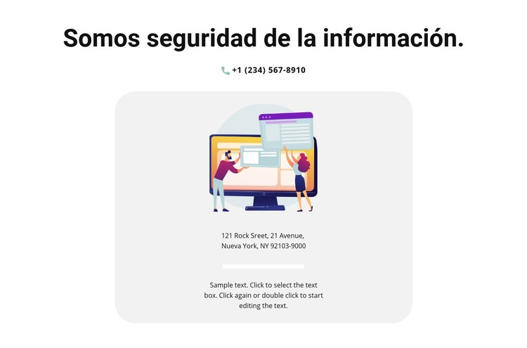 Contacto para información Plantilla CSS