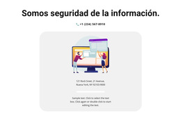 Contacto Para Información - Tema CSS Gratuito