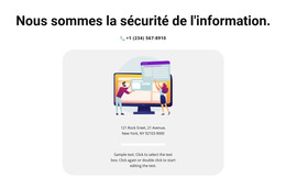 Page Web Pour Contact Pour Information