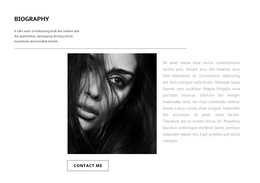 Graphic Designer Biography Photography Website Templates