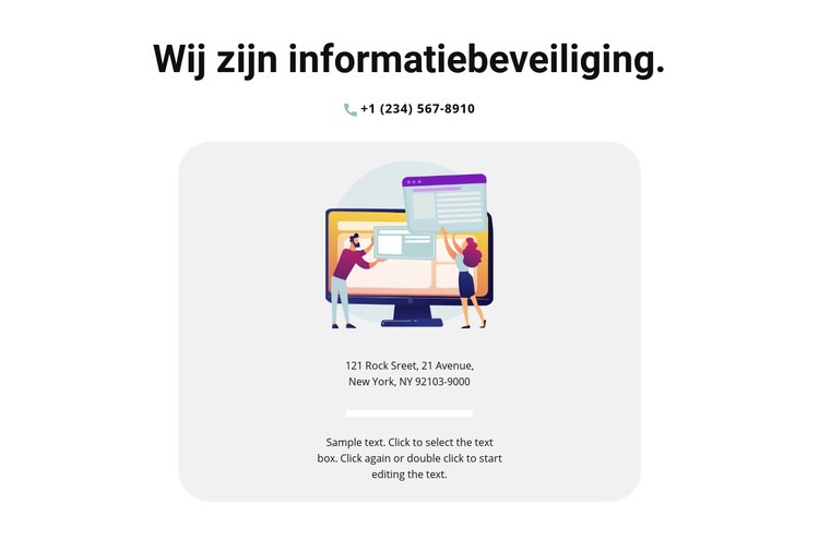 Neem contact op voor informatie Bestemmingspagina