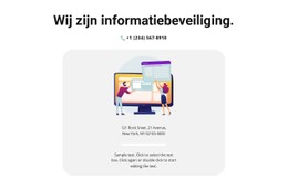 Neem Contact Op Voor Informatie Winkelsjabloon