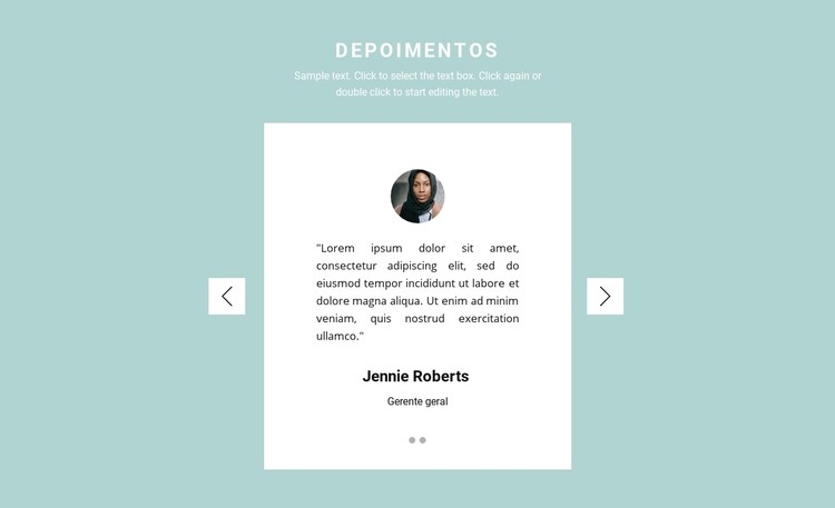 Duas revisões em um controle deslizante Template CSS