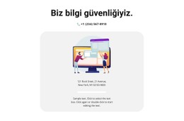 Bilgi Için Iletişim Mağaza Şablonu