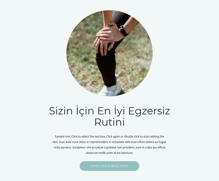 Bir spor yolu başlatın Html Web Sitesi Oluşturucu