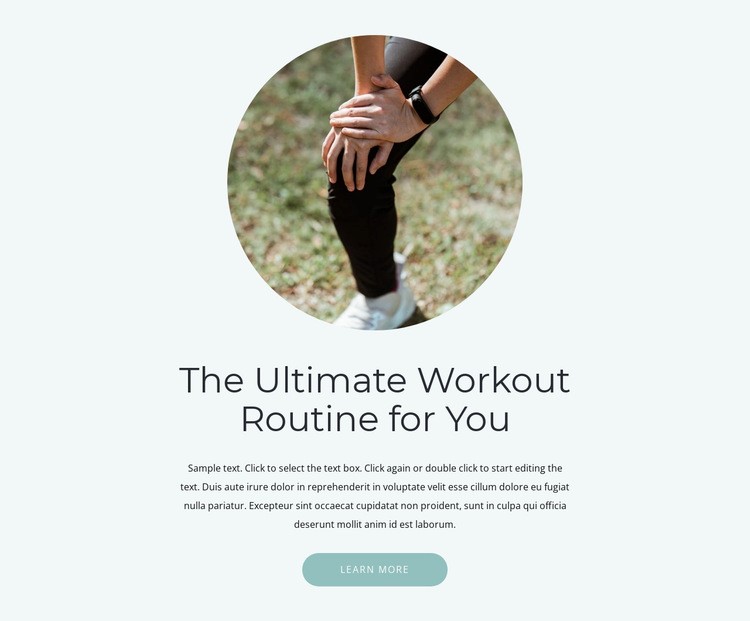 Start a sports path Wix Template Alternative