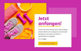 Intensives Training & Individuelles Training - Site-Vorlage