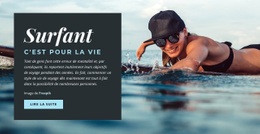 Le Surf C'Est Pour La Vie – Modèle D'Une Page Prêt À L'Emploi