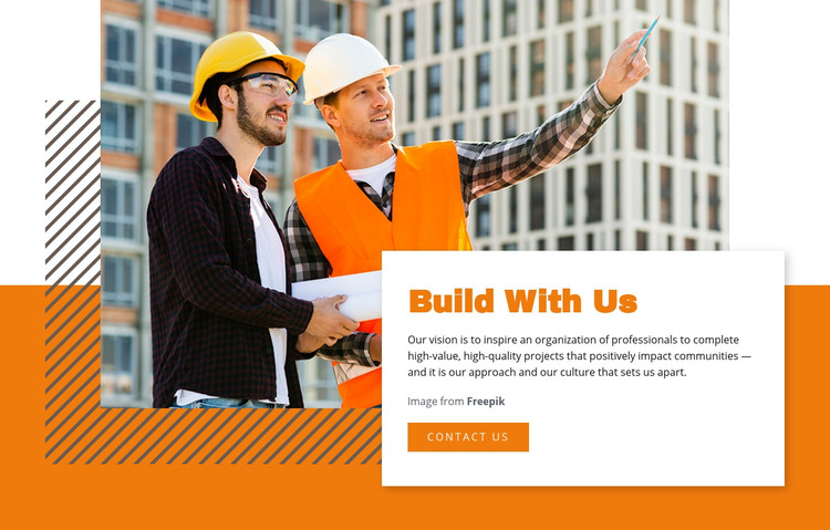 Build With Us Homepage Design