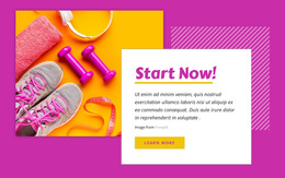 Intensive Workouts & Individual Training - HTML5 Page Template