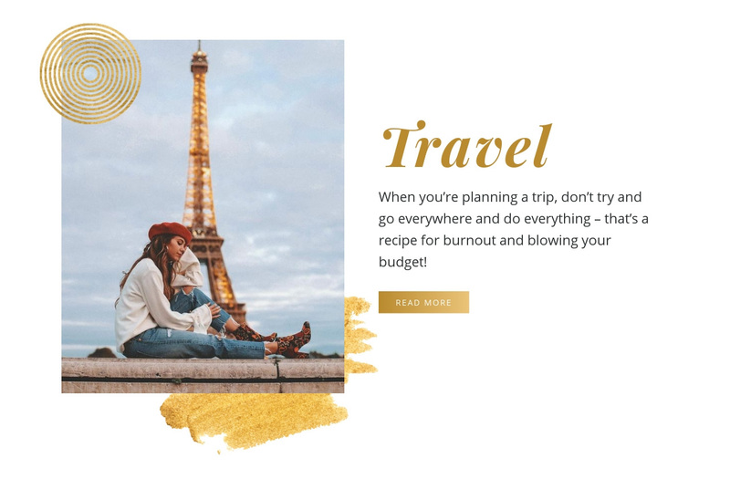Travel with Us Web Page Design