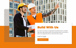 Build With Us Website Mockup