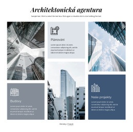 Architektonická Agentura Šablona Mřížky CSS