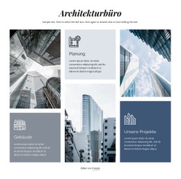 Architekturbüro – Kostenloses Website-Mockup