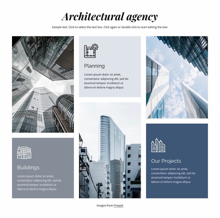Architectural agency Homepage Design