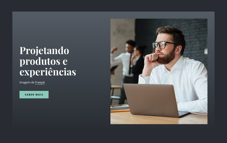 Projetando produtos e experiências Modelo HTML