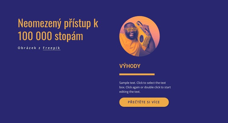 Neomezený přístup Šablona CSS