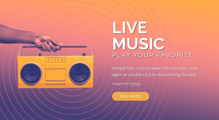 Live music design CSS Template