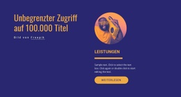 Unbegrenzter Zugang – Kostenlose Einseitenvorlage