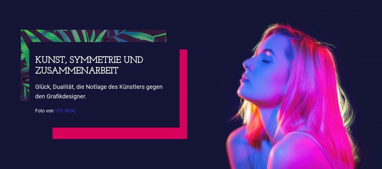 Kunstfotografie von Vek Neal Website Builder-Vorlagen