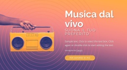 Progettazione Di Musica Dal Vivo