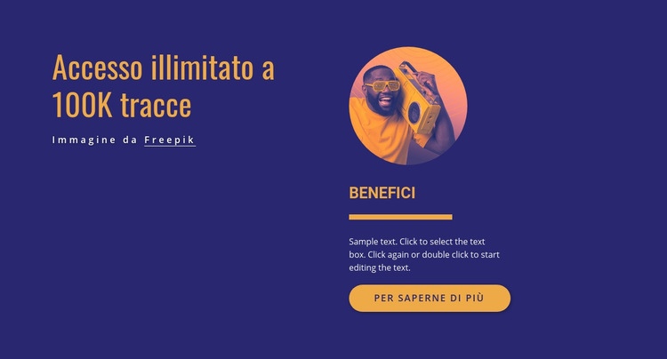 Accesso illimitato Costruttore di siti web HTML