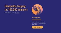 Onbeperkt Toegang Responsieve CSS-Sjabloon