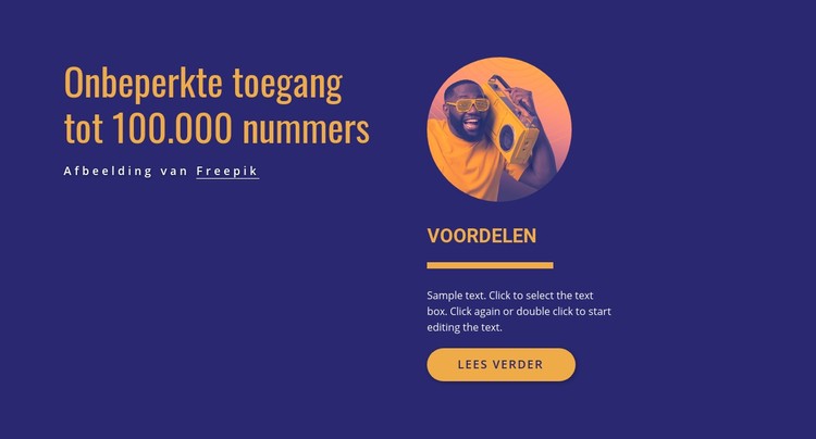 Onbeperkt toegang CSS-sjabloon