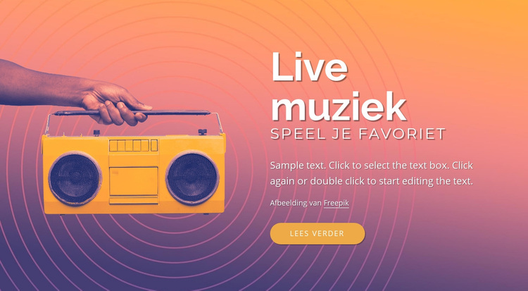 Live muziek ontwerp WordPress-thema