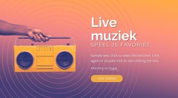 Live Muziek Ontwerp - Beste Websitebouwer