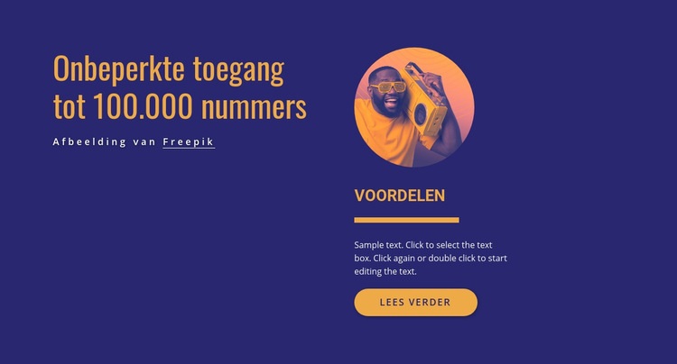 Onbeperkt toegang Website Builder-sjablonen