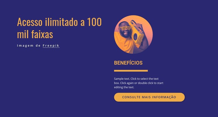 Acesso ilimitado Template CSS