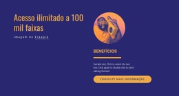 Tema HTML5 Para Acesso Ilimitado