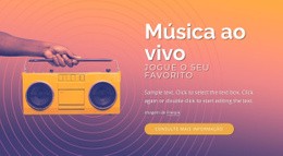 Design De Música Ao Vivo - Modelo HTML5 Responsivo