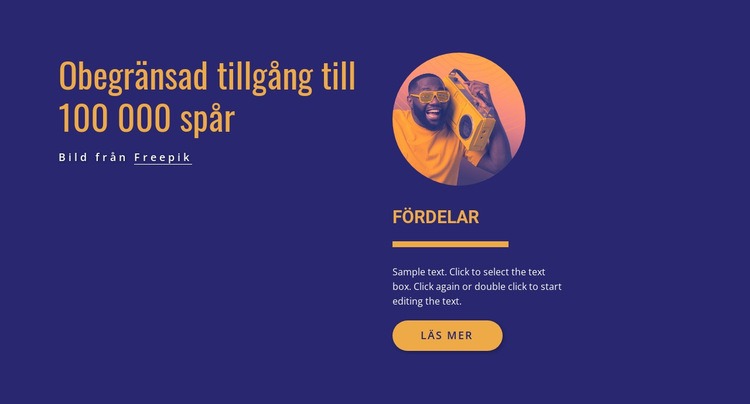 Obegränsad tillgång CSS -mall